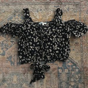 Midriff off the shoulder top